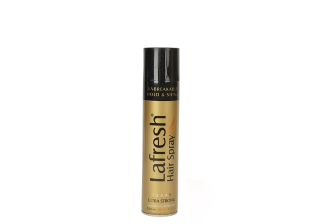 LA'FRESH UNBREAKABLE HOLD AND SHINE ULTRA STRONG HAIR SPRAY 250ML