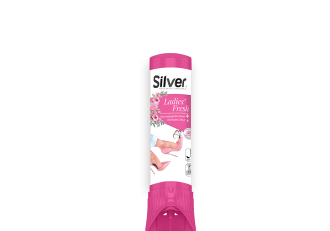 SILVER LADIES FRESH SHOE DEODORANT 100ML