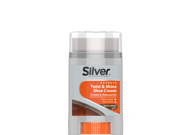 SILVER LIQUID INSTANT SHOE SHINE BROWN 75ML