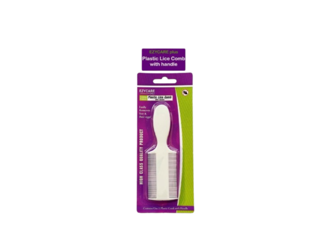EZYCARE PLUS PLASTIC LICE COMB WITH HANDLE