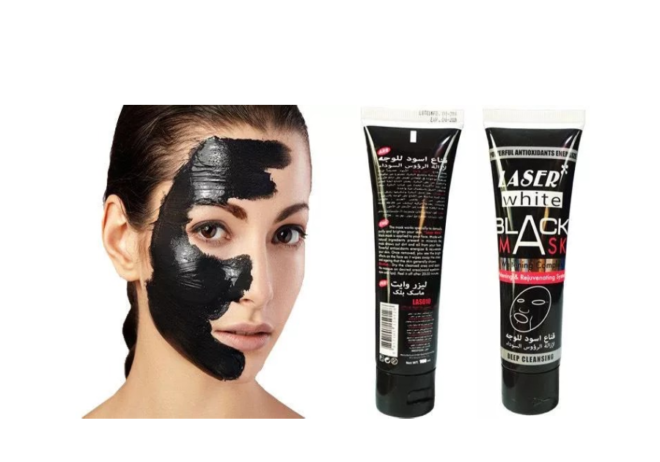 Laser White Black Mask