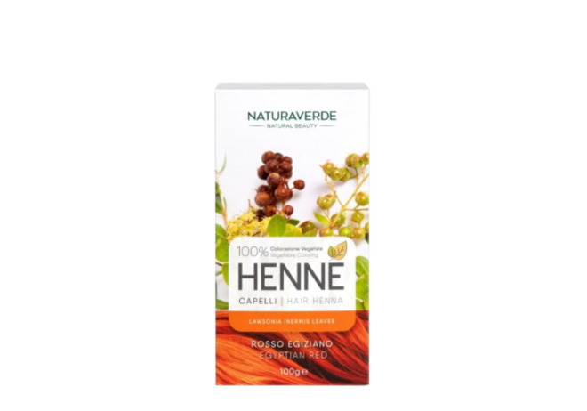 NATURAVERDE NATURAL BEAUTY EGYPTIAN RED HENNA 100G