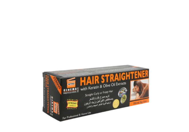 Nitro Canada Hair Straightner Keratin & Olive Oil Extracts Black - 110ML