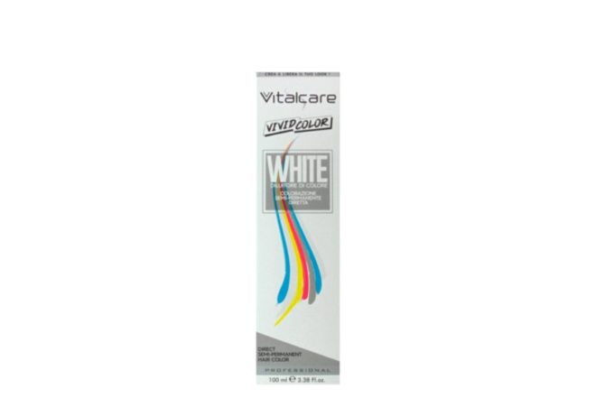 VITALCARE VIVID HAIR COLOUR WHITE 100ML